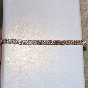 Swarovski rose gold tennis bracelet